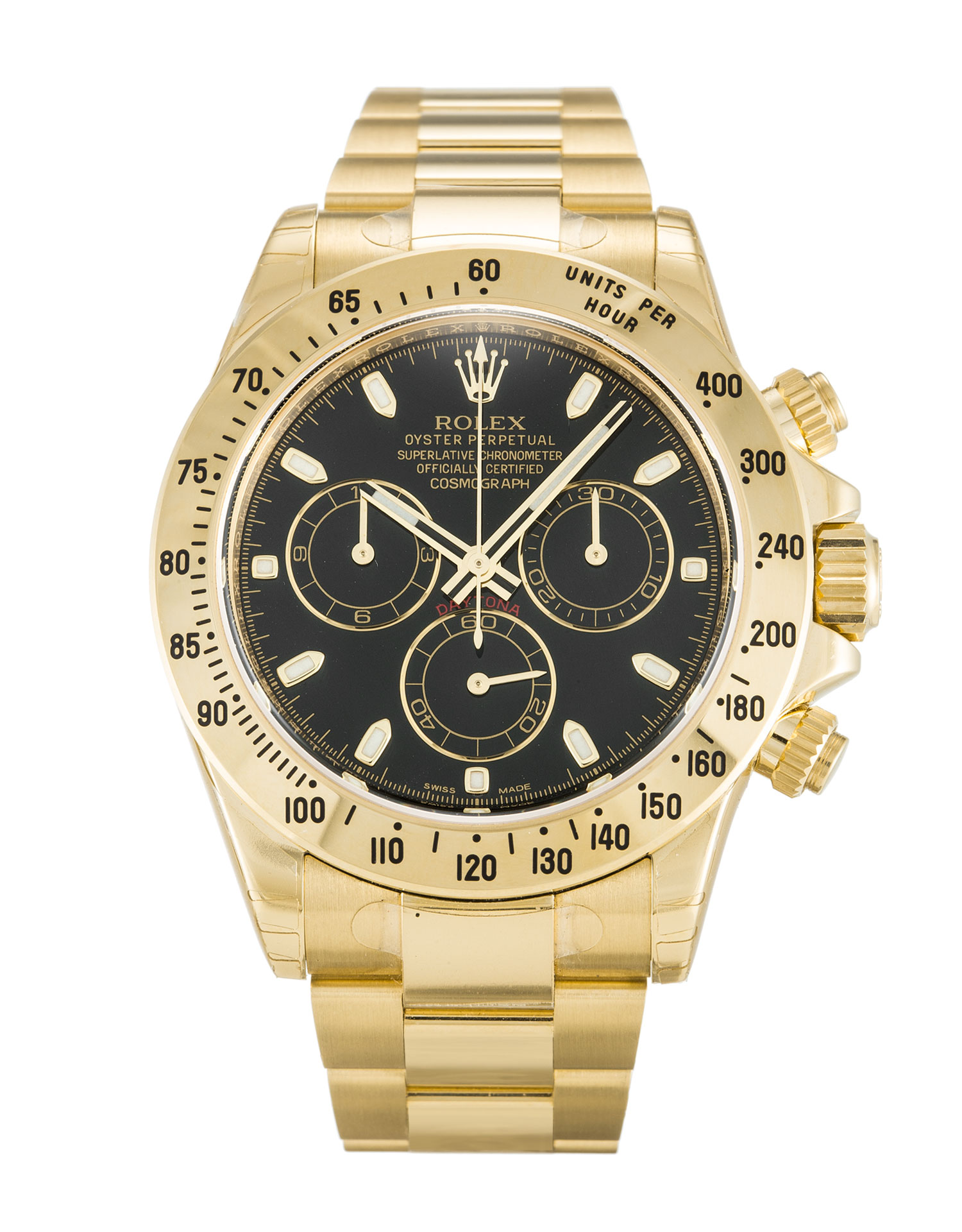 116528 Rolex Daytona Mens Yellow Gold